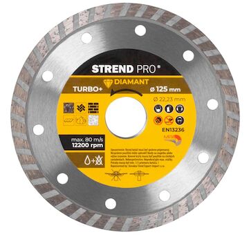 Strend Pro 223915 Kotouč 521C, 125 mm, diamantový, Turbo