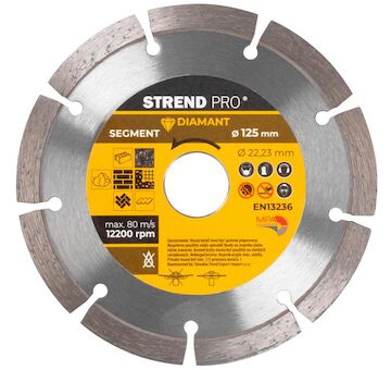 Strend Pro 223923 Kotouč 521A, 125 mm, diamantový, segment