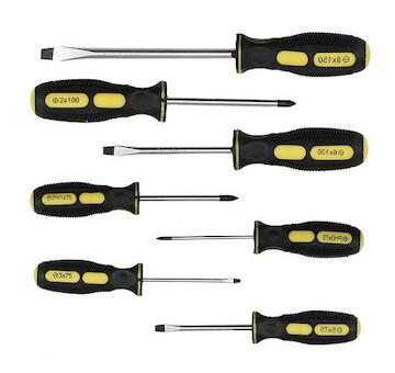 Strend Pro 2250001 Sada šroubováků SD0004, 7 kusů, ploché + křížové