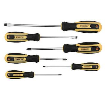 Strend Pro 2250017 Sada šroubováků SD0639, 6 kusů, ploché + Pozidriv