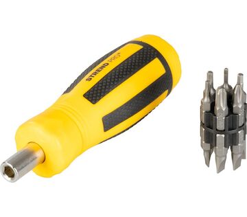Strend Pro 2250270 Sada bitů SDX33-112, 13 kusů, s ráčnovým šroubovákem