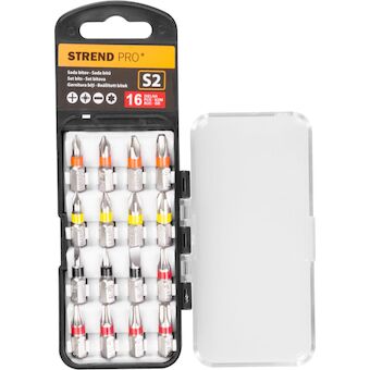 Strend Pro 2250277 Sada bitů EVE-12078 - 16 kusů, L-25 mm, S2