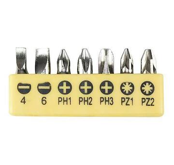 Strend Pro 2250285 Sada bitů YF40515 - 7 kusů, S2, PLO 4-6, PH 1-2-3, PZ 1-2