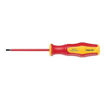 Strend Pro 2250577 Šroubovák CX547A, VDE 0,4x2,5x075 mm, plochý, elektrikářský