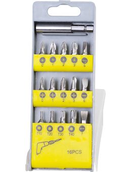 Strend Pro 2250635 Sada bitů BS2877, 16 kusů + držák bitů