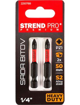 Strend Pro 2250788 Bit Premium Pozidriv, PZ 1, bal. 2 ks