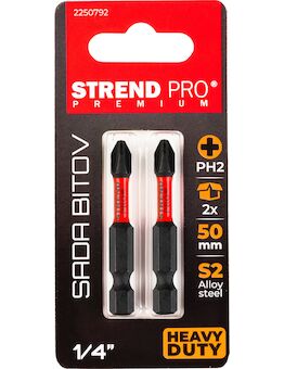 Strend Pro 2250792 Bit Premium Phillips, PH 2, bal. 2 ks