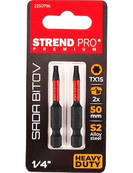 Strend Pro 2250796 Bit Premium Torx, T 15, bal. 2 ks
