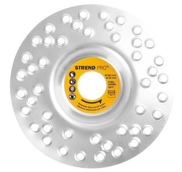 Strend Pro 226735 , 125 mm, brusný kotouč na dřevo, s otvory, pro úhlovou brusku
