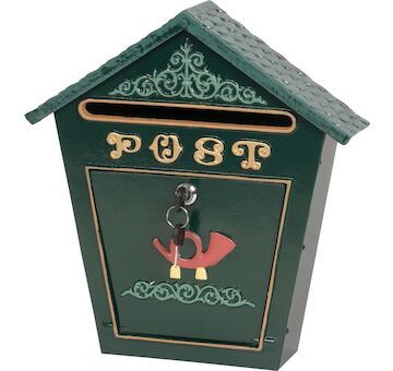 Strend Pro 226955 Schránka Albert 360x90x380 mm, poštovní, zelená