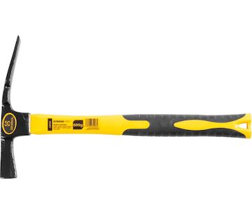 Strend Pro 230104 Kladivo HM352 600 g, zednické, sklolaminátová rukojeť, TPR, délka rukojeti 310 mm