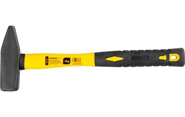 Strend Pro 230173 Kladivo HM112 1000 g, zámečnické kladivo, sklolaminátová rukojeť, TPR, délka rukojeti 360