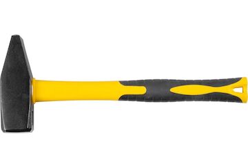 Strend Pro 230174 Kladivo HM112 2000 g, zámečnické kladivo, sklolaminátová rukojeť, TPR, délka rukojeti 400