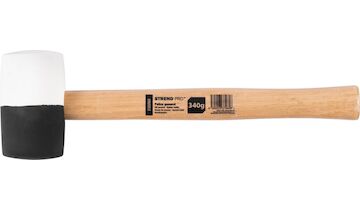 Strend Pro 230260 Kladivo HM232 340 g, 290 mm, guma, BlackWhiteHlava, dřevěná rukojeť
