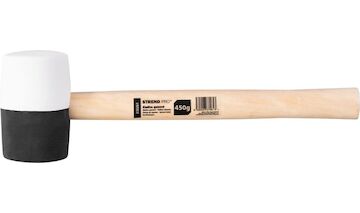 Strend Pro 230261 Kladivo HM232 450 g, 300 mm, guma, BlackWhiteHlava, dřevěná rukojeť