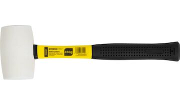 Strend Pro 230287 Kladivo HM212 450 g, gumové, bíléHlava, PVC rukojeť, TPR, délka rukojeti 310 mm