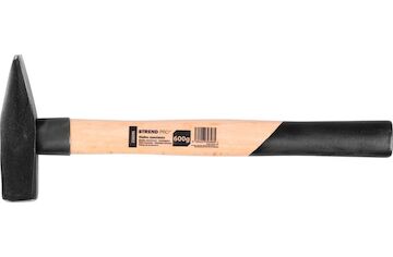 Strend Pro 230295 Kladivo HM100 600 g, zámečnické kladivo, dřevěná rukojeť, délka rukojeti 330 mm
