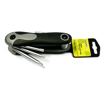 Strend Pro 2310224 Sada klíčů HK0208, 8 kusů, Torx, skládací, nástrčný