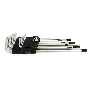 Strend Pro 231223 Sada klíčů HK0259, 9 kusů, T10-T50, Torx, nástrčné hlavice