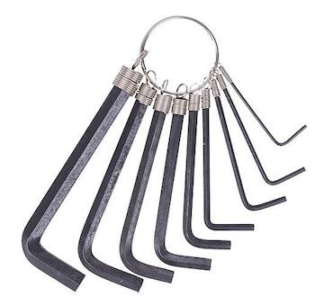 Strend Pro 231235 Sada klíčů HK0041, 9 ks, 1,5-10 mm, imbus, šestihran, nástrčný klíč