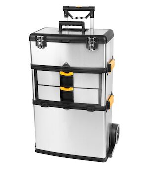 Strend Pro 239040 Box na nářadí TBx3042-F, na kolečkách s rukojetí, nerezová ocel, max. 36 kg