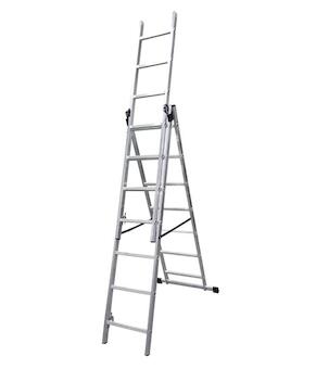 Strend Pro 251067 Žebřík DW 3x7, Alu, EN 131 max. 4,23 m