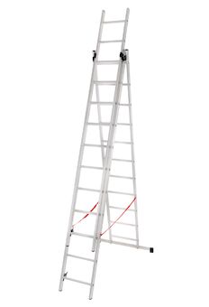 Strend Pro 251071 Žebřík DW 3x11, Alu, EN 131 max. 6,52 m