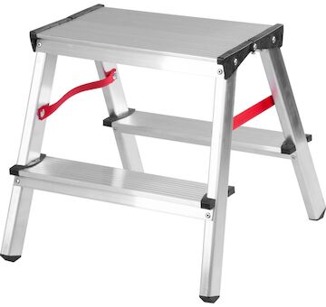 Strend Pro 251096 Schůdky DD3, 2x3 stupně, 125 kg, ALU, oboustranné, bez madla