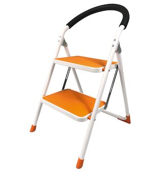 Strend Pro 251290 Schůdky WRH61, 2 stupně, 150 kg, oranžový