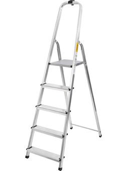 Strend Pro 251381 Schůdky AL-D5, 5 schůdků, nosnost 125 kg, Alu