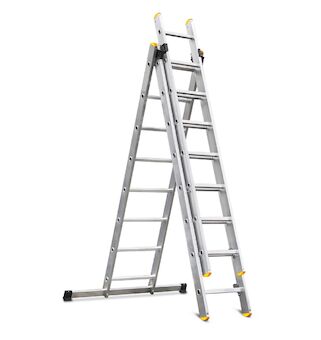 Strend Pro 251409 Žebřík DP 3x8, Alu, EN 131 max. 4,97 m