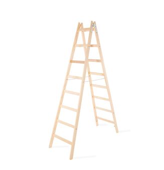 Strend Pro 251420 Žebřík, štafle, 8 stupňový, dřevěné štafle, 2,56 m, max. 150 kg