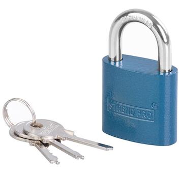 Strend Pro 252140 Visací zámek HP 38 mm, modrý