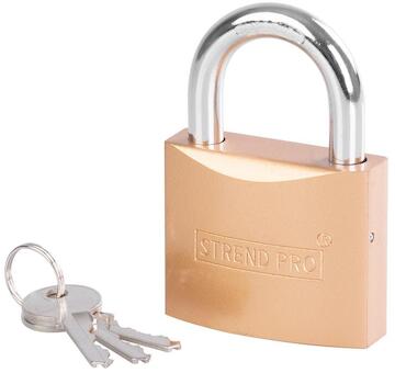 Strend Pro 252144 Visací zámek FT 63 mm, zlatý