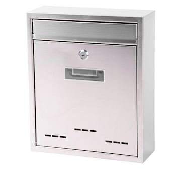 Strend Pro 252263 Poštovní schránka FLATBOX 260x90x310 mm, nerezová ocel