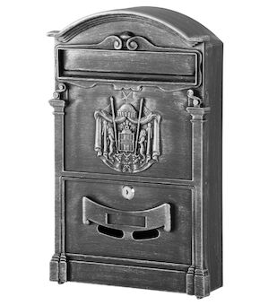 Strend Pro 252267 Poštovní schránka GLA-Alu, hliník, 255x90x410 mm, starostříbrná