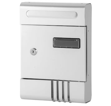 Strend Pro 252270 Poštovní schránka GL-17AL, 290x205x65 mm, eloxovaný hliník, stříbrná