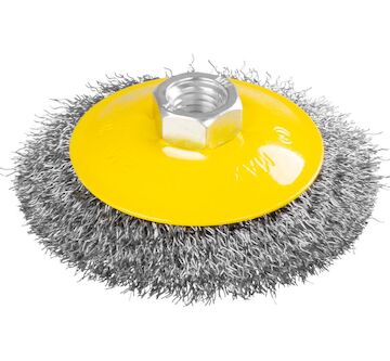 Strend Pro 253110 Kartáč CCB-504 100 mm, okružní, miskový, vlnitý, M14x2, drát 0.3 mm