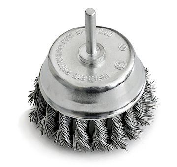 Strend Pro 253129 kartáč TCB-510 75 mm, opletený, se stopkou, drát 0,35 mm