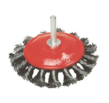 Strend Pro 253130 Kartáč Tigerlion 7003B, 75 mm, opletený, se stopkou, drát 0,35 mm