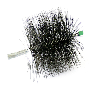 Strend Pro 253317 ComRourHR kartáč 050x080 mm, M12, drátěný, komínový, čtyřhranný, pro čištění komínů