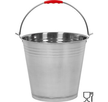 Strend Pro 2541085 Vědro 15 l, nerezové