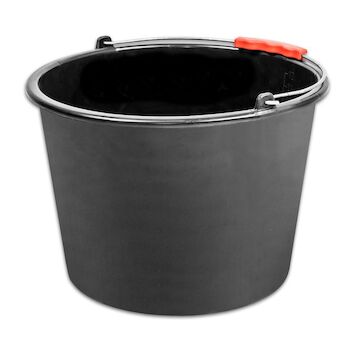 Strend Pro 254670 Kbelík ReCycled 16 litrů, konstrukce, plast, plastová rukojeť, černý