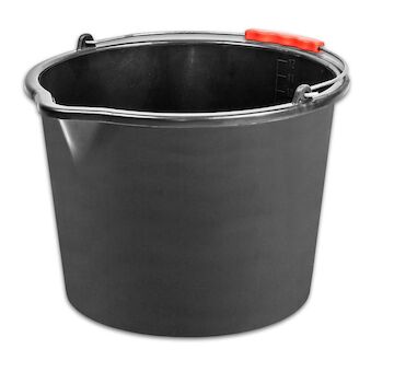 Strend Pro 254672 Kbelík ReCycled 12 litrů, konstrukce, plast, plastová rukojeť, s výlevkou, černý