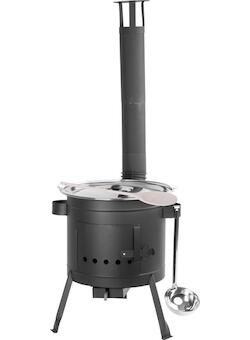 Strend Pro 254705 Souprava kotlová Partyset, zabíjačková, komplet, gulášová, 22 lit. kotlík, s naběračkou, pokličkou
