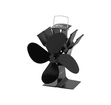 Strend Pro 254708 Ventilátor Strend Pro, krbový, stojanový, poháněný teplem, 4-lopatkový, černý