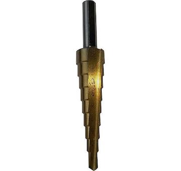 Strend Pro 4200860 Vrták stupňovitý SD41, 4-12 mm, TiN, HSS rovný, do kovu