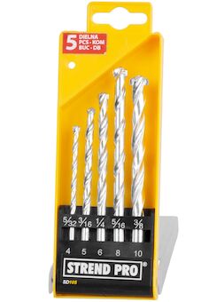 Strend Pro 420099 Sada vrtáků SD105, 5 kusů, 4-10 mm, do zdiva