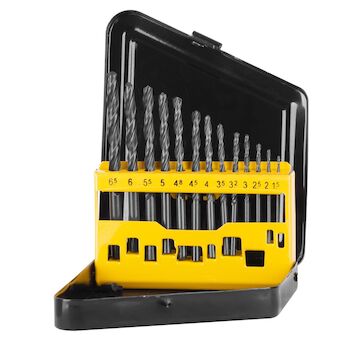 Strend Pro 420157 Sada vrtáků FD131, 13 kusů, 1-10 mm, HSS, do kovu