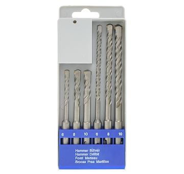 Strend Pro 420584 Sada vrtáků SD059, 6 kusů, 6-10 mm, SDS+
